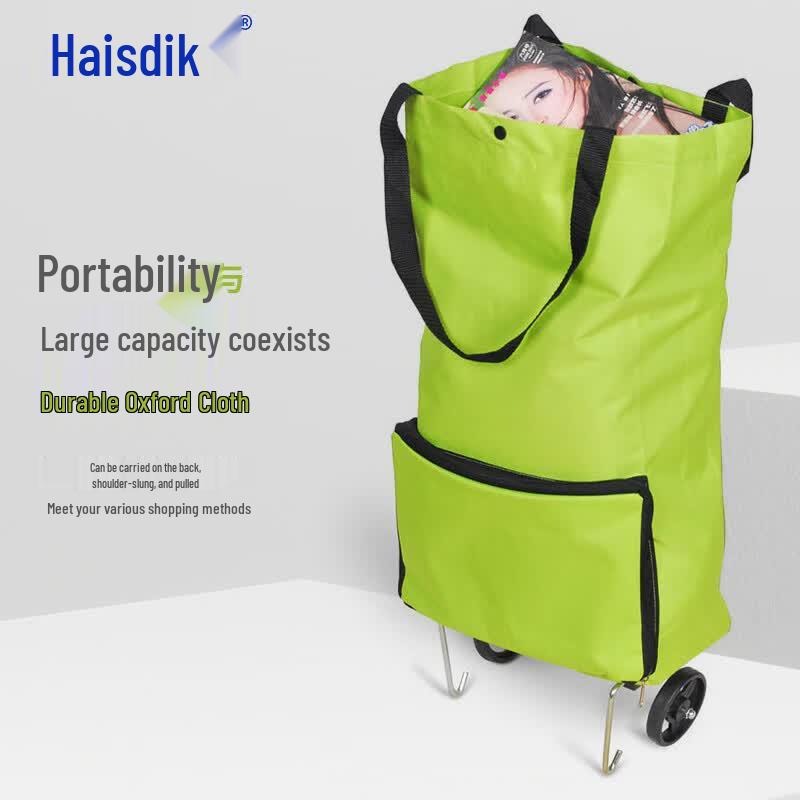Haistik Foldable Shopping Cart with Wheels