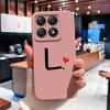 Custodia Per Xiaomi 14T 14 15 12 12S 12T 12X Pro Ultra Lite Cover Posteriore Carina Cuore d'Amore Modello Lettera Silicone Morbido Anti Caduta Protettiva Per Xiaomi Capa