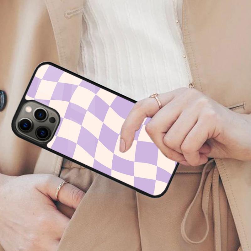 Checkerboard Mustard Yellow Magnetic Phone Case For APPLE iPhone 17 Air 16 14 13 12 Pro Max 15 Plus Wireless MagSafe Cover