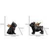 Resin Crafts Ornaments Animal Sculpture Angel Puppy French Bulldog Dog Statue Desktop Crafts Decoration Ornaments Two-piece Suit