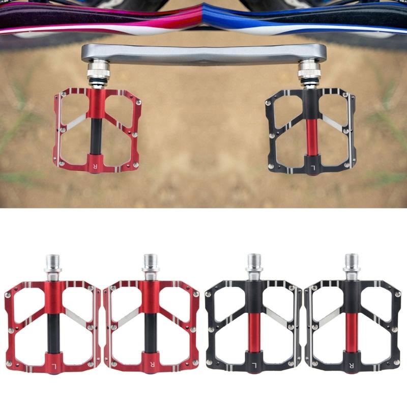 Aluminum Alloys Mountain Bicycles Pedal Light Weight Antiskid Bicycles Pedal Wide Flat Cycling Pedal Easily To Install