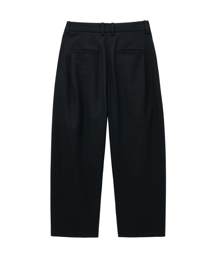 UNGIMMICK Pleated Wide Wool Pants (Black)