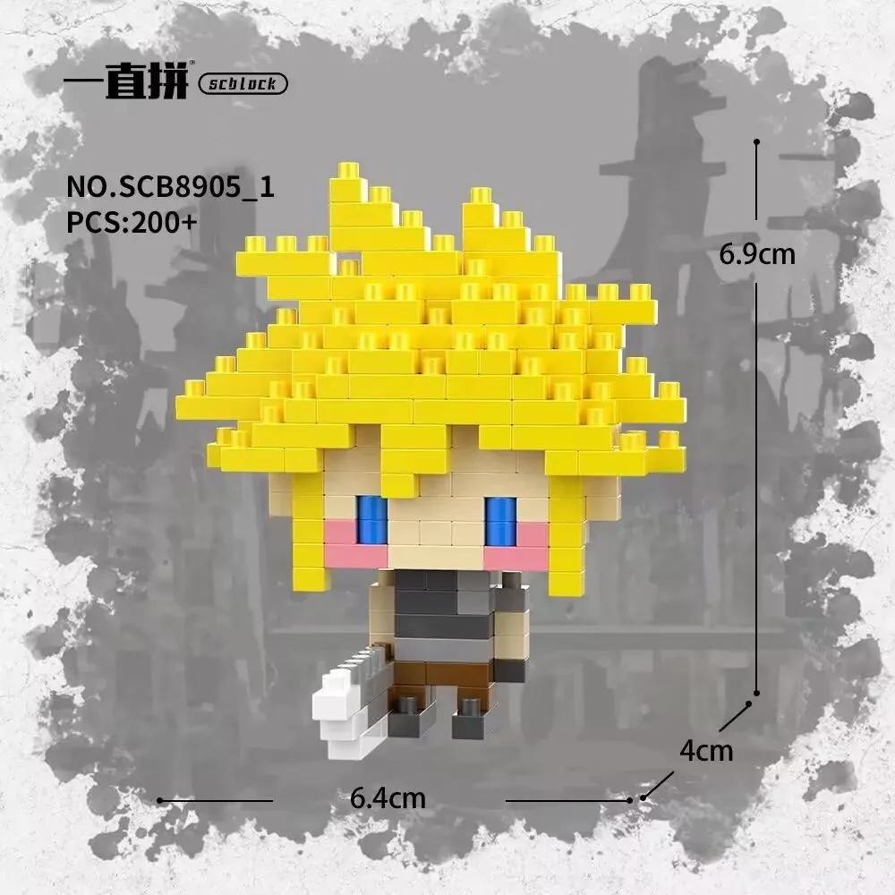 Anime FF Figure Miniature Building Blocks Cloud Strife Figur DIY Splicing Toys Sephiroth Statue Tifa Desk Dolls Aerith