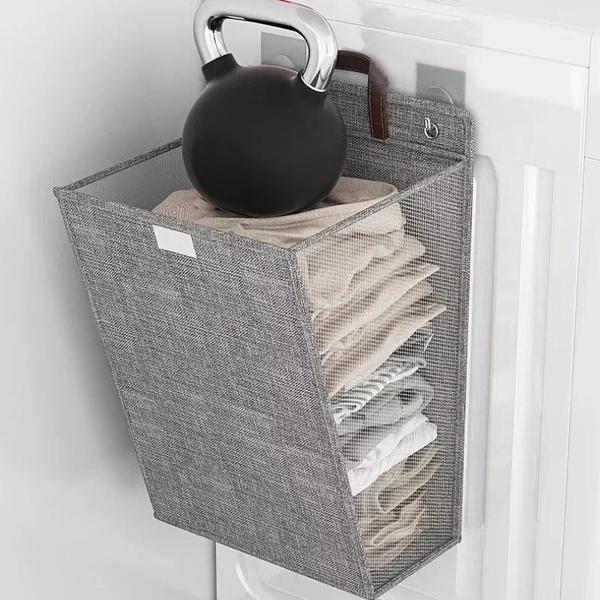 Faltbarer Wäschekorb, multifunktionaler HomeStorageWall Hängender Wäschekorb, Kleinigkeitenkorb, Aufbewahrungskorb