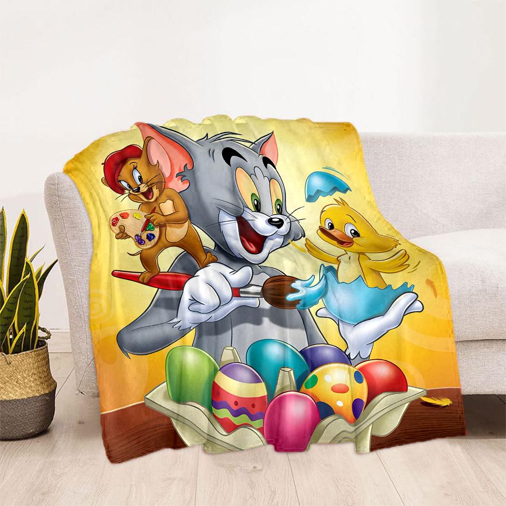 Tom And Jerry Adventure Suitable blanket for offices, travel, living rooms also a good gift for friends and family Suitable for all seasons.
