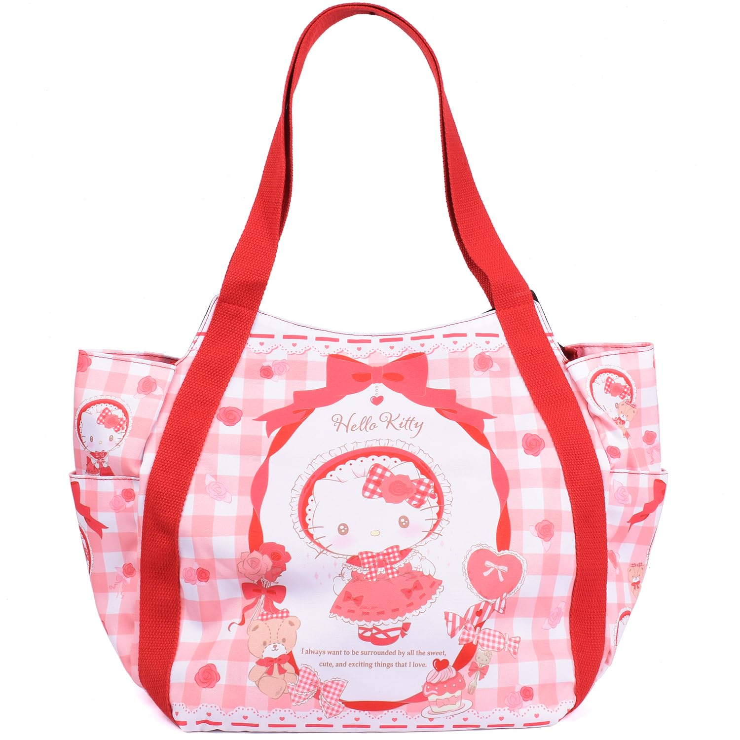 

Hello Kitty Сумка HELLO KITTY Сумка великої ємності Tote Sanrio Kuromi My Melody Cinnamoroll Goods [Lelotte] Mother s (КТ4243)