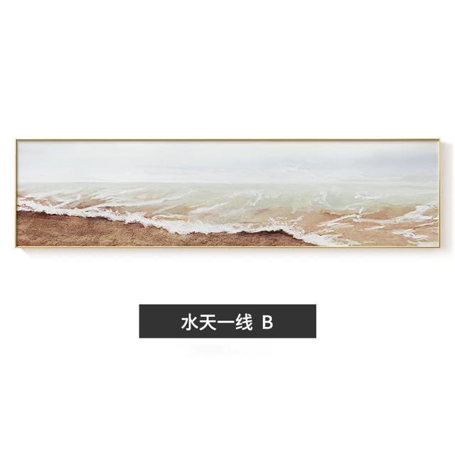 Abstract Poster Seascape Wall Art Wave Print Sunrise Bedroom Decoration Pictures Scandinavian Canvas Paintings for Living Room
