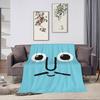Blanket Funny For Soft Throw Art Blanket for Picnic Bed Sofa Home J-Jean Face Bedroom Fashion J-Jullien Cozy Warm Comfortable
