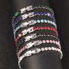 316L 4mm Stainless Steel Bracelet For Women Men's Hip Hop Tennis Chain Bracelets Luxury Color Crystal Zircon Bracelet Jewelry
