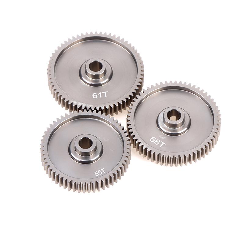 55T 58T 61T High Speed Spur Gear 51004 53665 For Tamiya Tt01 Tt-01 Rc Car Upgrade Accessories