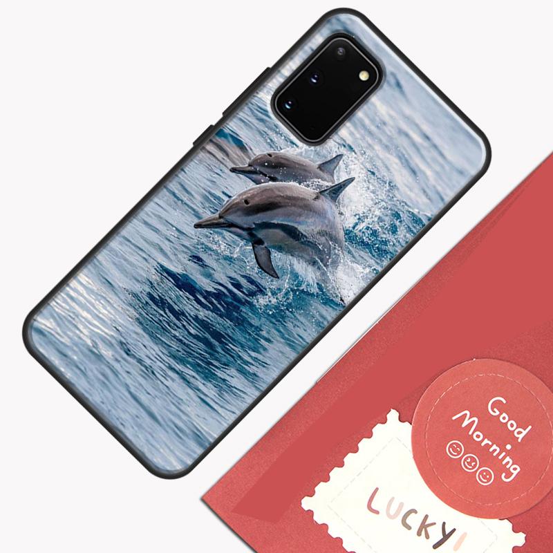 Cute Dolphin Ocean Phone Case For Samsung Galaxy S26 S25 Ultra S20 S21 S22 S23 S24 S10 Plus S25 FE Cover Shell