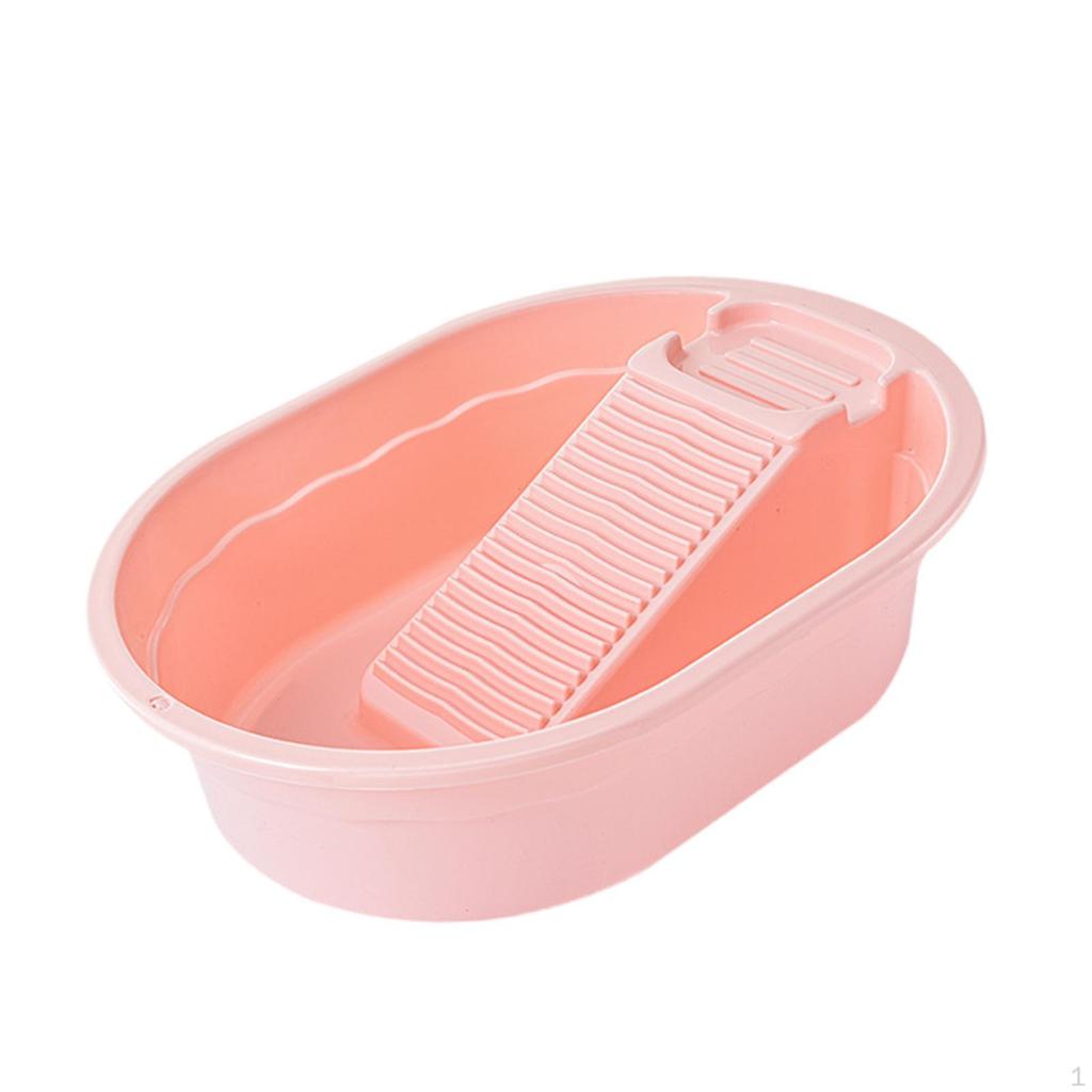 Convenient, Space-saving Washboard with Soap Holder for Towels, Pet Clothes, T-shirts, And More.