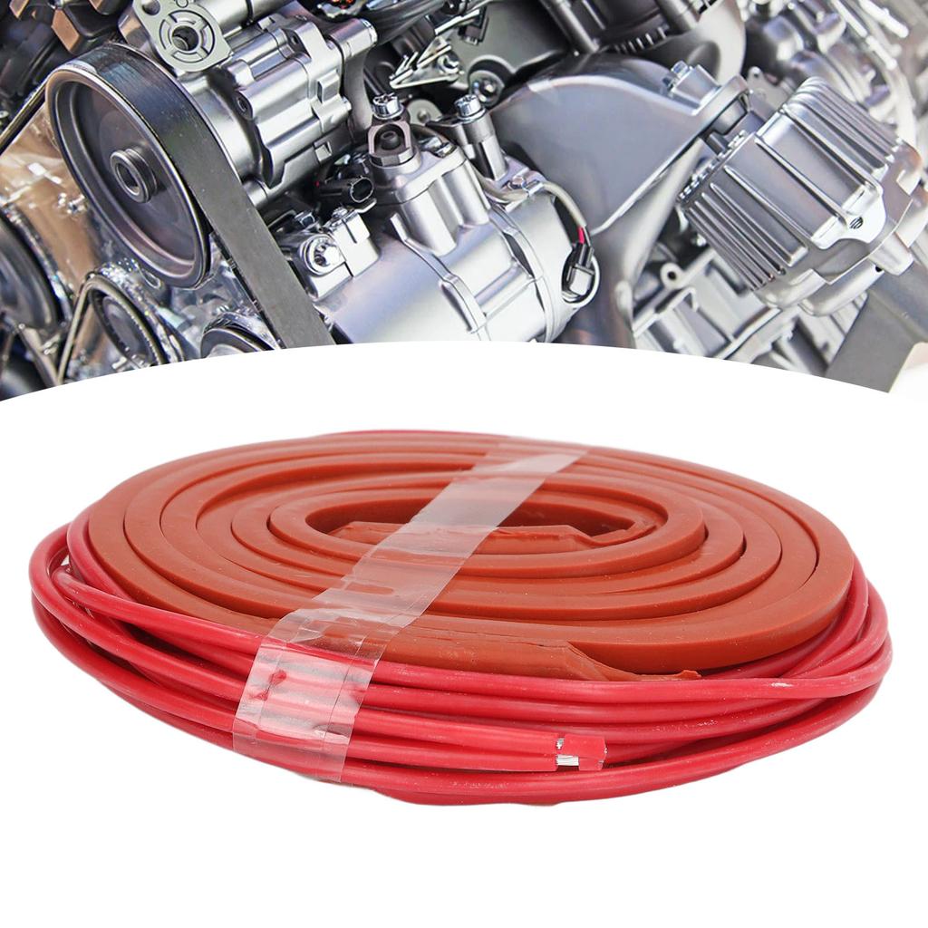 Silicone Heating Belt Waterproof Soft Insulation Flexible Heater for Oil Pipe 15x1000mm 40w DC12V