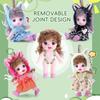 Plush Silicone 6-Inch Girl Figure Doll Ornament Birthday Gift Toy