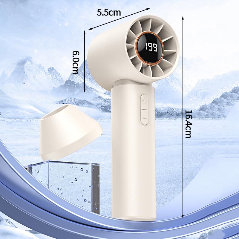 Portable Hand Fan Bladeless Handheld Fan 120 Wind Speeds Type-C Rechargeable Personal Long-lasting Highspeed Fans