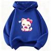 Graphic Kawaii Cat Hoodie Kids Cat Children's Sweatshirt Cute Harajuku Hoody for Boys Girls Autumn Winter Casual Hoodies