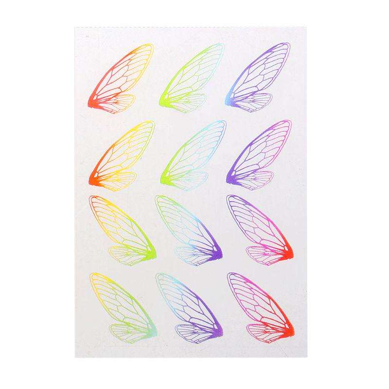 Resin Art Supplies for Butterfly Simulated Wings Transparent Resin Stickers for Card Making Scrapbook DIY Jewelry