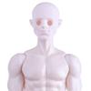 Unbemalte männliche Puppe Nackter Körper Figur Schaufensterpuppe für Bastelmodell Projektpuppe Actionfigur für Kugelgelenkpuppe