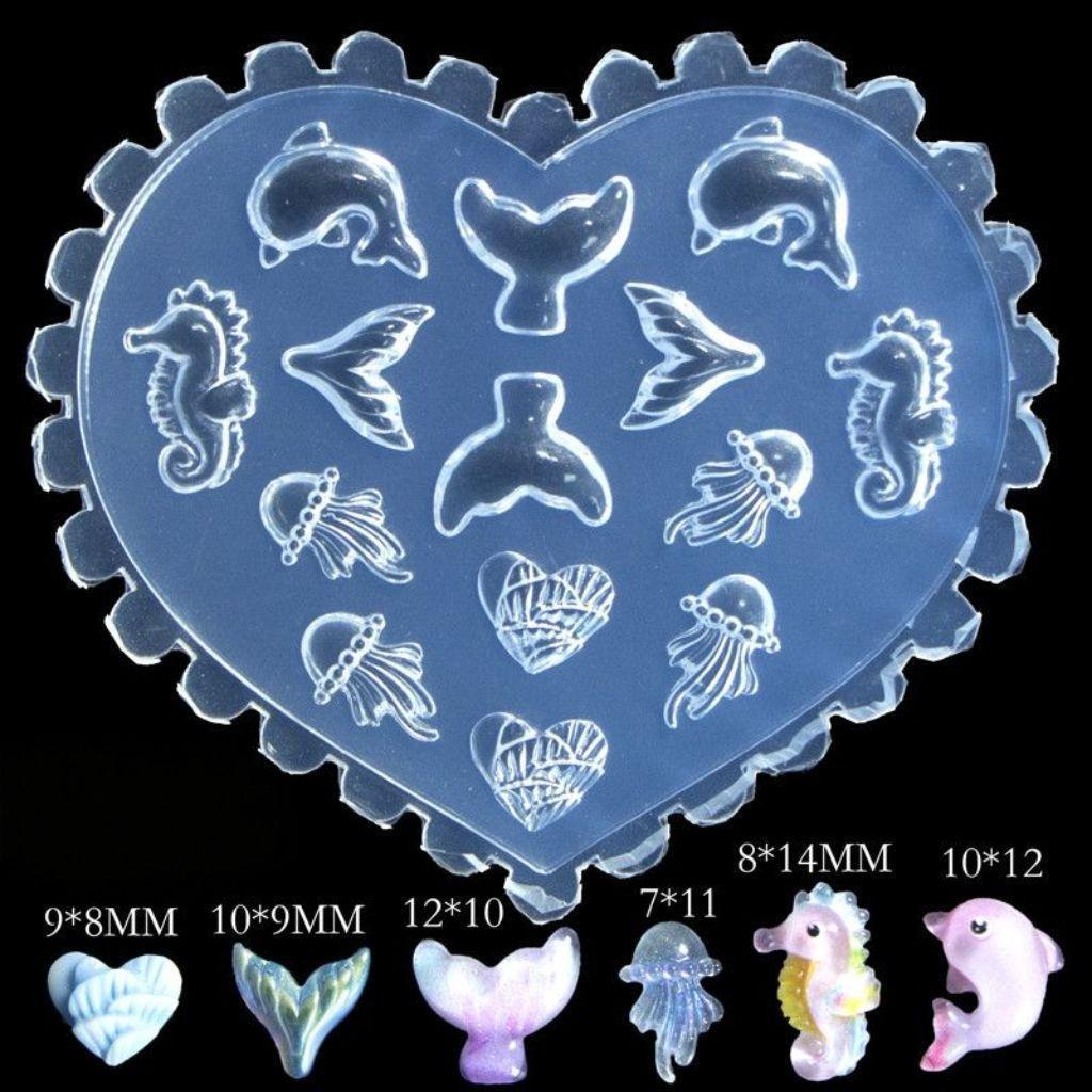 Marine Life Nail Art Stencils & DIY Resin Molds