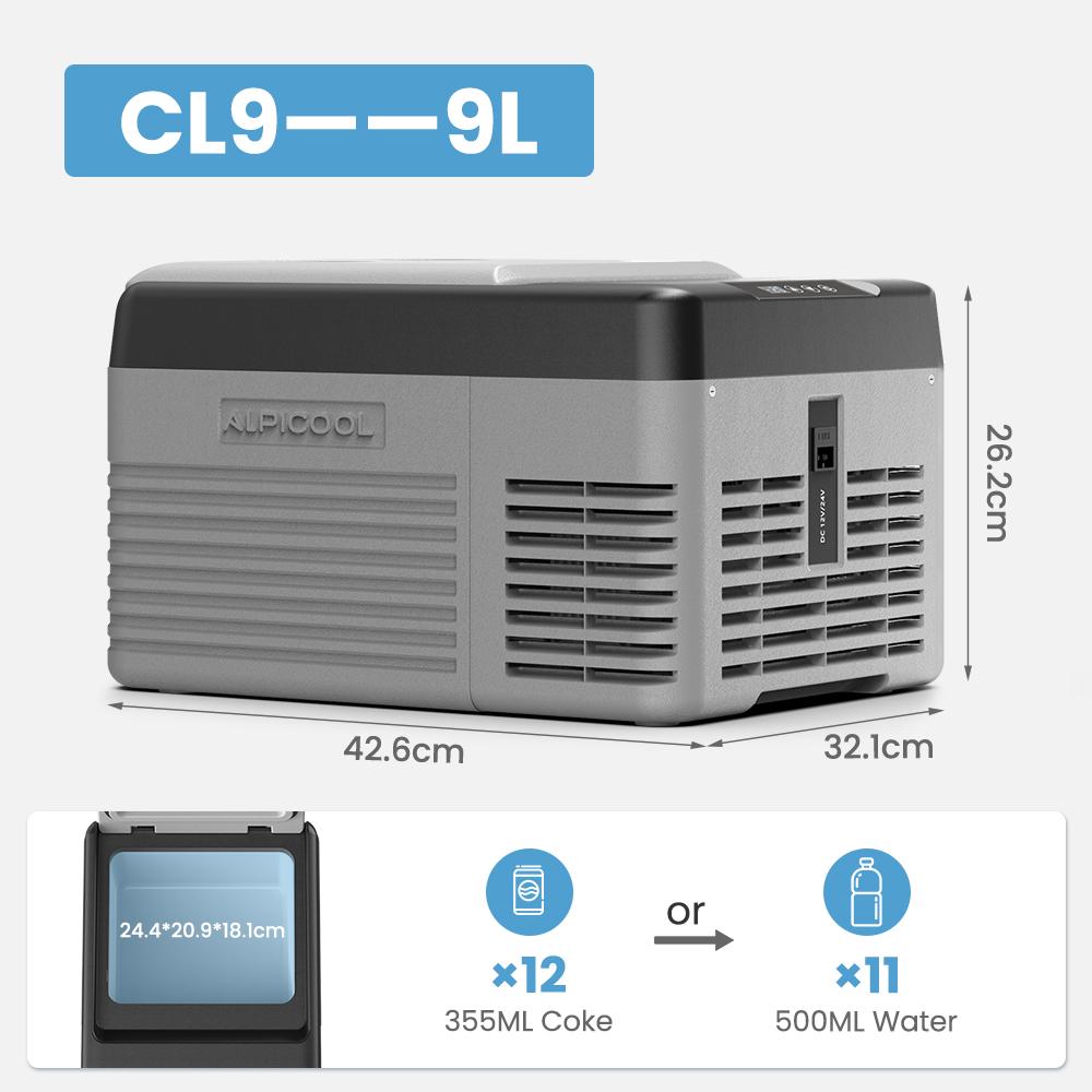 Alpicool CL9 9L Car Refrigerator 12V
