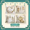 Ramadan Theme Pillowcase Bedroom Sofa Cushion Cover 100% Polyester Living Room Cushion Pillowcase Home Comfortable Decor