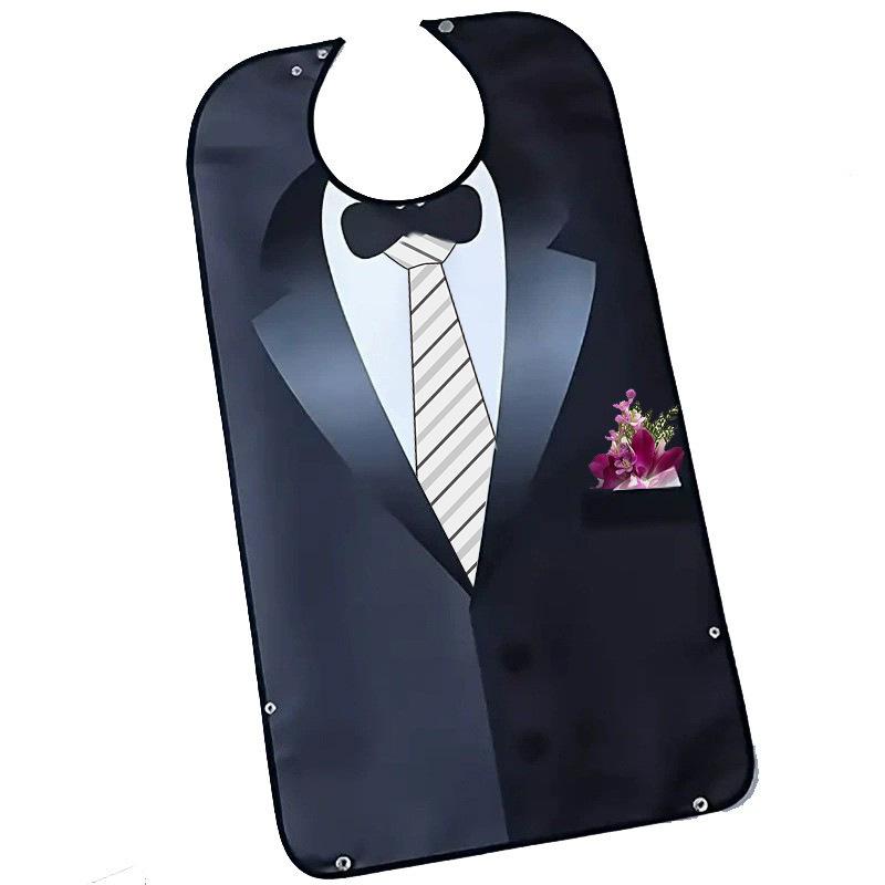Waterproof Adult Dining Bib Apron - Kitchen Cooking Protector Aid for Home & Disability Assistance