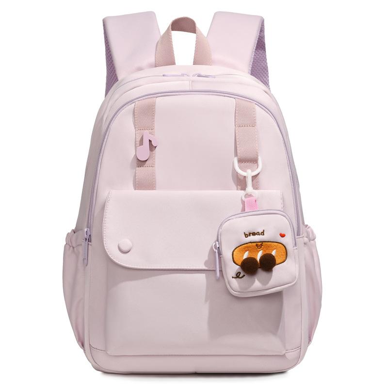 Schoolbag new casual schoolbag junior high school student high school student light commuter backpack women's high value large capacity outdoor