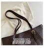 2025 Retro Korean Style Chic Large Capacity Solid Color Womens Shoulder Tote Bag