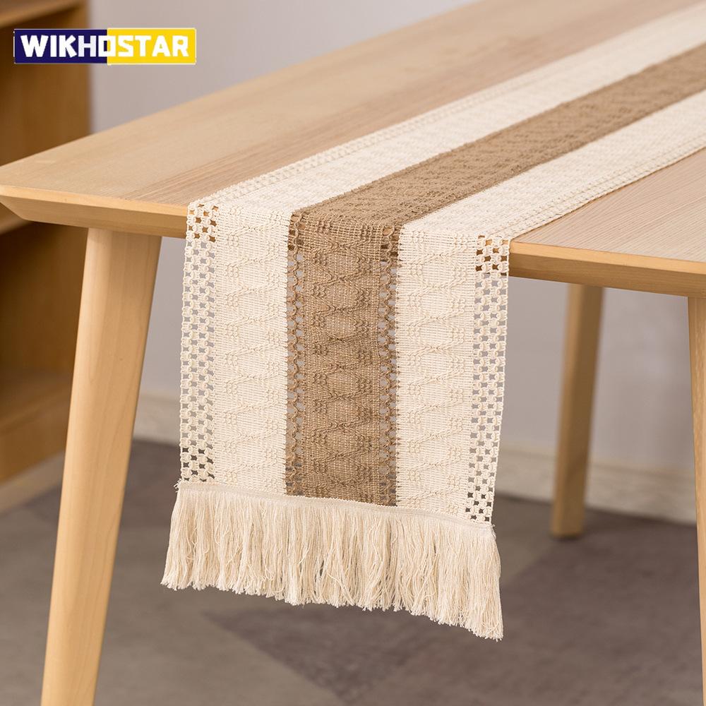 Cotton And Linen Table Runner For Wedding Decoration Festivals Easter Decoration 2025 Mariage Chemin De Table