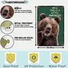 Metal Wall Art Vintage Brown Bear for Bar