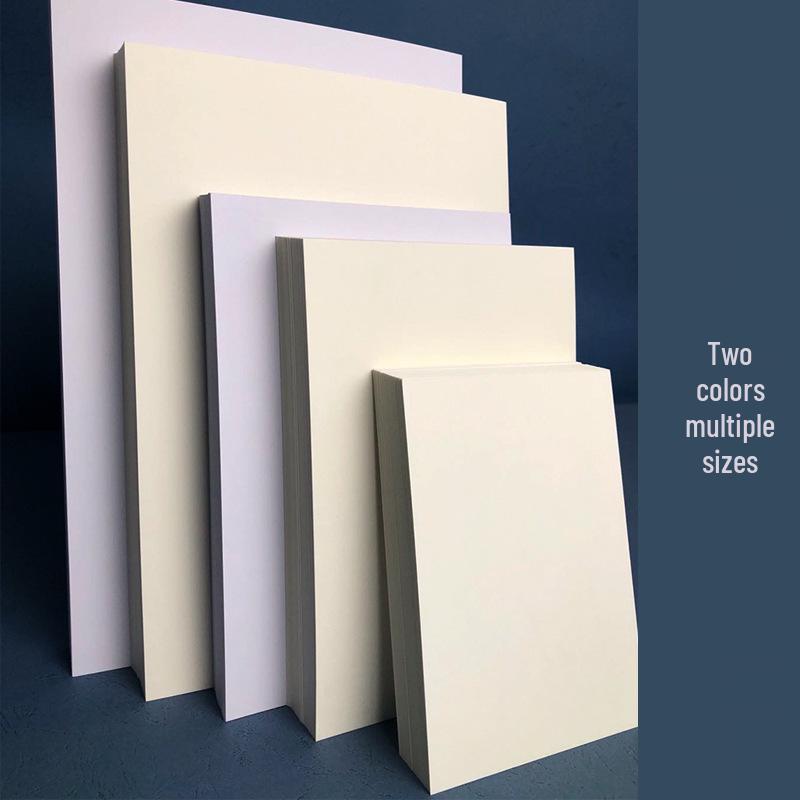 A3 Dutch White Oil Pastel & Marker Drawing Paper - 4K/8K Square Sheets for Art & Hand-Copied Newspapers