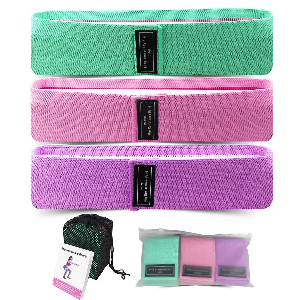 Elastic Resistance Bands for Fitness, Booty, Squat & Glute Workouts