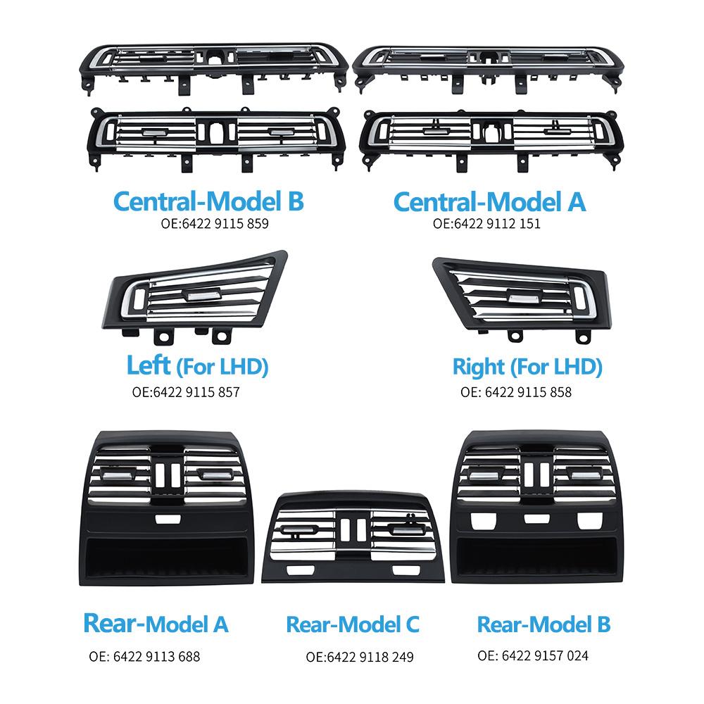 Car Air Conditioner AC Vent Grille Outlet Cover Panel For BMW 7 Series F01 F02 730i 735i 740i 745I64229115859 64229112151