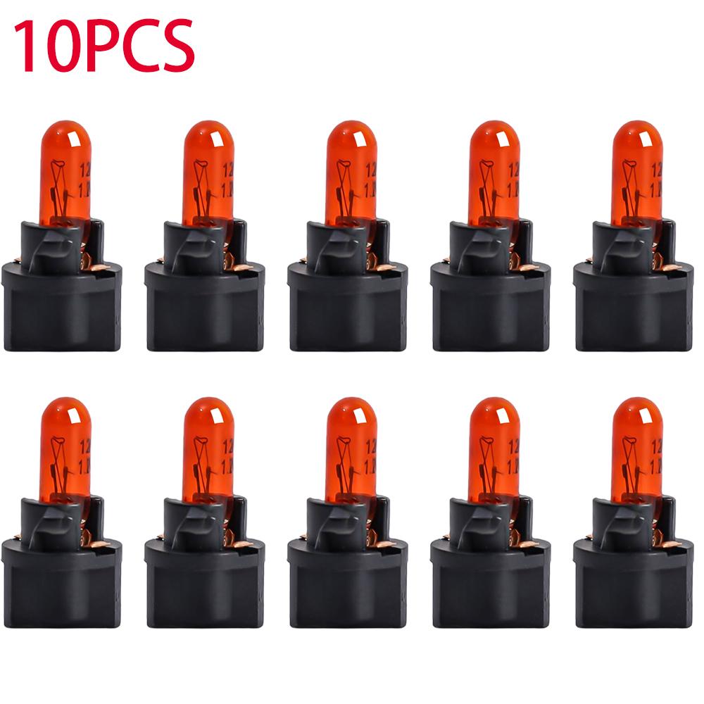 T5 B8.5d LED Autolampen Instrumententafel Glühbirnen Niedriger Stromverbrauch 5050 SMD Automobil Armaturenbrett Schalterlampe 12V Kontrollleuchte 10 Stück