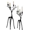 Iron  Deer Candle Stand Multi Functional Table Decoration Holiday Ornaments For Christmas Display