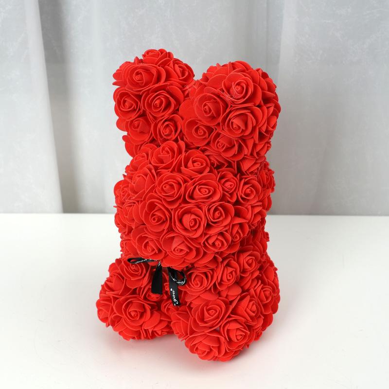 PE Foam Rose Bear To Send Girlfriend Birthday Valentine Gift Eternal Flower