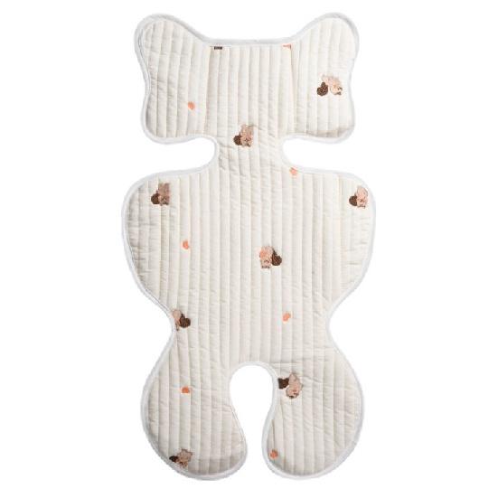 Baby Kinderwagen Sitzkissen Cartoon Bär Atmungsaktive Weiche Baumwolle Waschbar Warme Baby Kinder Kinderwagen Auto Matte Kinderwagen