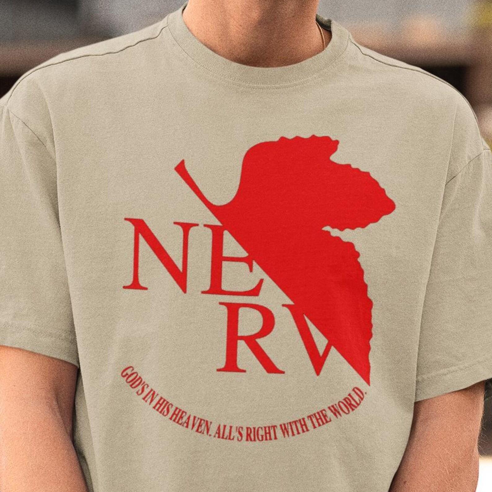 Nerv Logo Anime Shirt – Evangelion Tshirt,EVA Tee,Nerv Sweater M