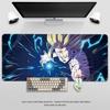 Cartoon Anime Dragon Ball Leder Mauspad Son Goku Hochauflösender Druck Büro Schreibtischunterlage Große Größe Umkettelter Rand Spiel Mauspad Laptop Tastaturunterlage
