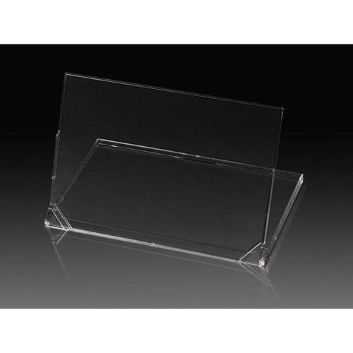Just Corporation [100-Pack] SQ-304 Calendar Case, Desk Calendar, Desk Stand, Trading Card Display Stand, Photo Stand, Plastic