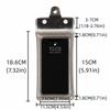 Floating Design Water-Sprinkling Festival Phone Pouch Transparent Touchable Swimming Bag Three Fold Full View Waterproof Bag