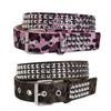 Leopard Print Waistband PU Leather Waist Belts Casual Waist Strap