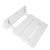 Wall Mounted Drop Leaf Shower Seat Foldable Bathroom Bench For Home Sauna Room Use White