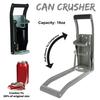 1 Set 16 Oz 500ml Can Crusher Soft Handle Wall-mounted Labor-saving Iron Beer Can Jar Plastic Bottle Presser Crushing Tool for Everyday Life