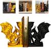 Grillige Draak Boekensteunen Draak Boekensteun 3D Geprint Dier Draak Boekenstopper Een Must-Have Voor Fantasy Liefhebbers Boekenplank Decor