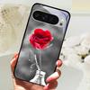 Gehärtetes Glas Handyhülle Für Google Pixel 9 Pro XL Hartes PC Funda Für Google Pixel 9a Pixel9 5G Niedliches Tier Glas Rückseite