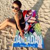 Anime D-Dandadan Ken Takakura Anime Beach Swimming Towel Soft Absorbent Washcloth Children's Gifts for Kids Travel Camping Gym