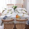 Colorful Birds Rectangle Tablecloth Wedding Party Decor Watercolor Leaf Branch Painting Table Cloths Kitchen Dining Table Decor