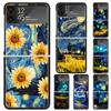 Starry Night Van Gogh Art Hard PC Back Phone Case for Samsung Galaxy ZFlip 7 6 5 Z Flip 4 ZFlip7 Z Flip6 5G ZFlip4 Flip3 Zflip5