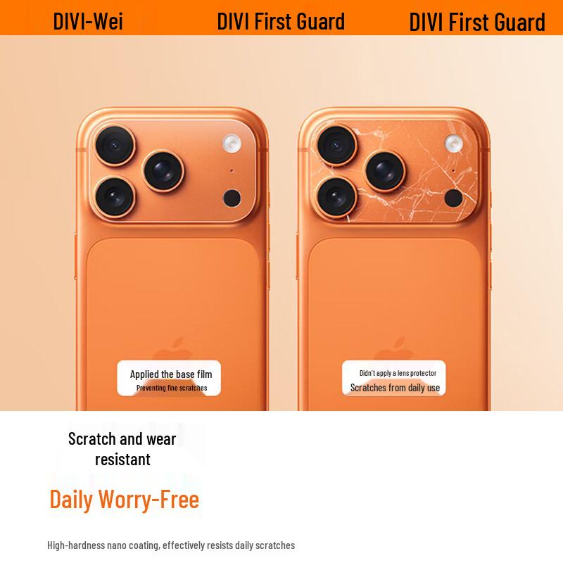 Kratzfester Kameraobjektivschutz für iPhone 17 Serie